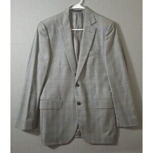 Brooks Brothers 1818 Vitale Barberis Milano Blazer 38R Gray Glen Plaid Italy